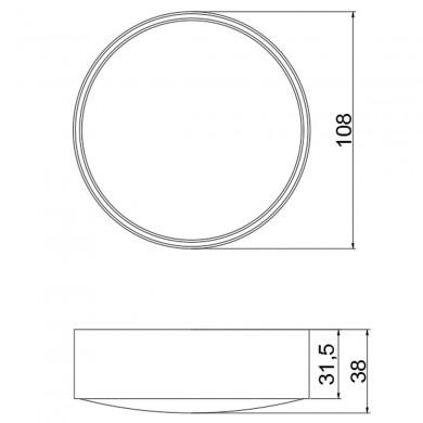 Plafonnier Ania 1x6W LED Anthracite ACB P2060000GR