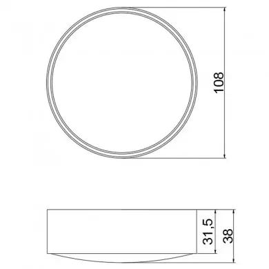Plafonnier Ania 1x6W LED Anthracite ACB P2060000GR