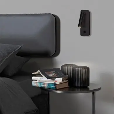 Applique Liseuse Aron 1x3W LED Noir ACB A32401N