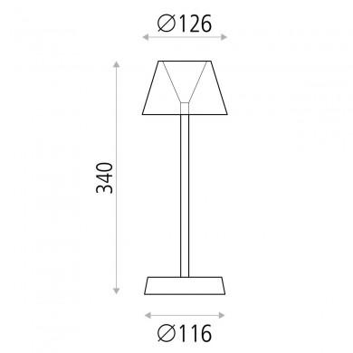 Lampe Asahi 1x7W LED Blanc Mate ACB S81900B