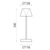 Lampe Asahi 1x7W LED Blanc Mate ACB S81900B