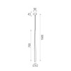 Suspension Bendis 1x5W LED Blanc ACB C356220B