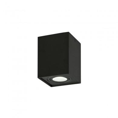 Plafonnier Carre 1x8W Noir ACB P376210N