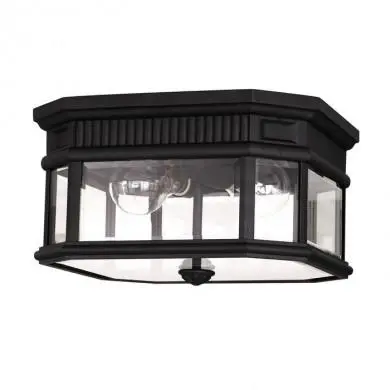 Plafonnier Cotswold 2x60W Noir FEISS fecotslnfbk