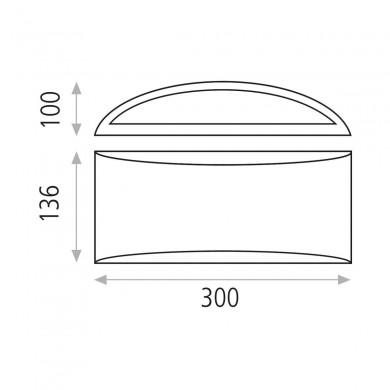 Applique Murale Dana 1x9W Blanc ACB A33871B