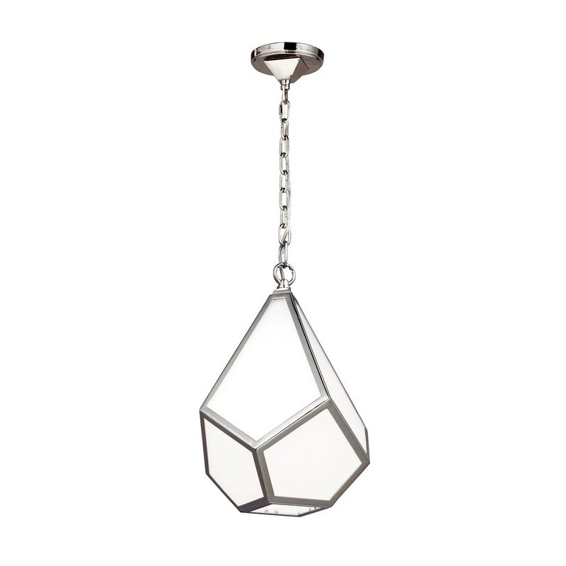 Suspension Diamond H 36,5cm 1x75W Nickel Poli FEISS fediamondps