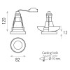 Encastré Einar 1x8W Blanc ACB P35581B