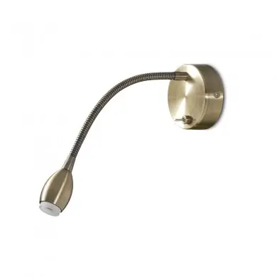 Applique Murale Fer 1x3W LED Laiton ACB A167391U