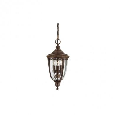 Suspension English Bridle ?21,6cm 3x60W Bronze foncé FEISS feeb8mbrb