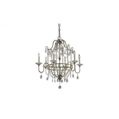 Lustre Gianna 6x60W Argent doré FEISS fegianna6