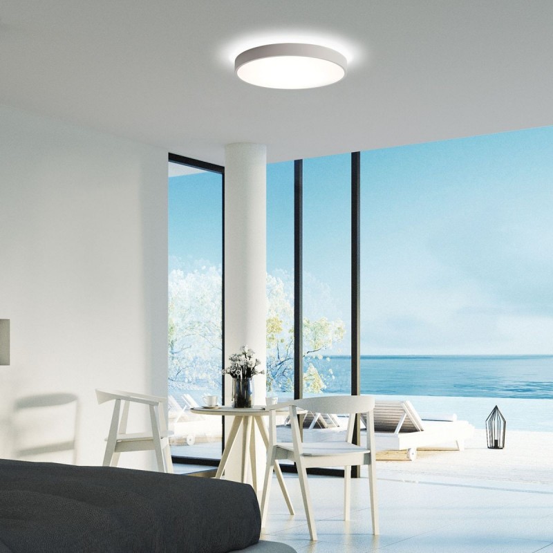 Plafonnier Plat Lisboa 1x30W LED Blanc 3000K ACB P385140B