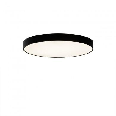 Plafonnier Plat Lisboa 1x60W LED Noir 3000K ACB P385160N