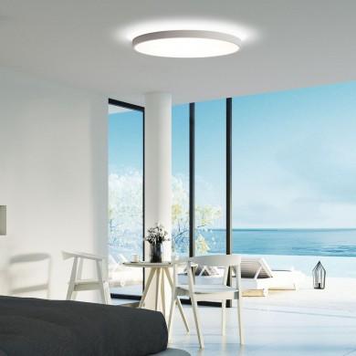 Plafonnier Plat Lisboa 1x80W LED Blanc 4000K ACB P385181B