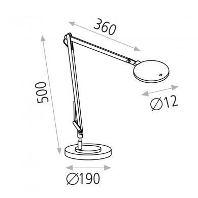 Lampe Articulée Luxa 1x11W LED Noir Mate ACB S8203000N