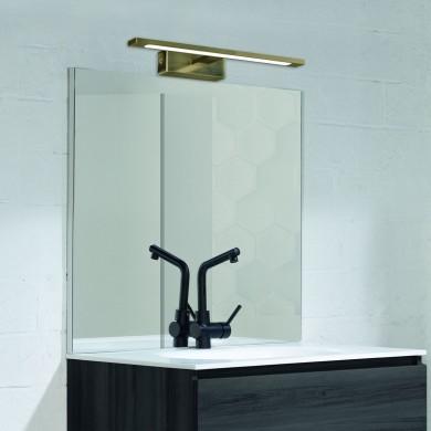 Applique Salle de Bain Menorca 1x12W LED Laiton Antique ACB A373021U