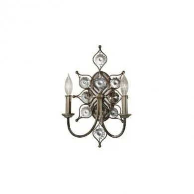 Applique Murale Leila 2x60W Argent FEISS feleila2