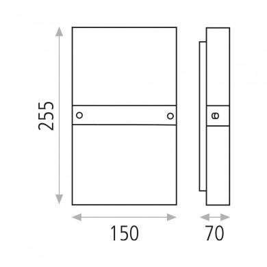 Applique Murale Milano 2x9W Nickel Satiné ACB A163291NMS