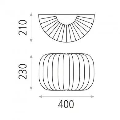 Applique Murale Mirta 1x15W Pierre AC_A30550PI A30550PI Applique Murale Mirta 1x15W Pierre ACB A30550PI