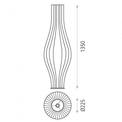 Lampadaire Tube Mirta 3x15W Blanc ACB H30541B