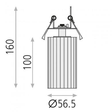 Encastré Modrian 1x8W Blanc ACB E3951080B