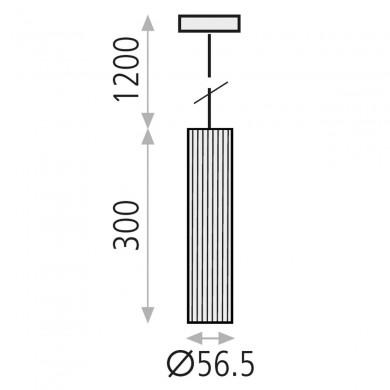 Suspension Modrian 1x8W Blanc ACB C3951080B