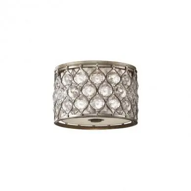 Plafonnier Lucia 2x60W Argent FEISS feluciaf