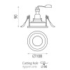 Encastré Musca 1x8W Blanc ACB E3947080B