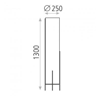 Lampadaire Tube Naos 1x15W Or ACB H8191080O