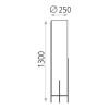 Lampadaire Tube Naos 1x15W Or ACB H8191080O