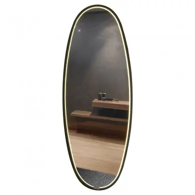 Miroir Lumineux Salle de Bain Onix 1x59W LED Noir ACB A383110N