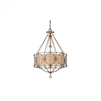 Suspension Marcella 3x100W Bronze foncé et Or FEISS femarcellap