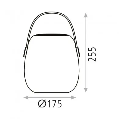 Lampe Bluetooth Sans Fil USB Take Me 3W LED Opale Beige AC_S817218BG S817218BG Lampe Bluetooth Sans Fil USB Take Me 3W LED Opale Beige ACB S817218BG