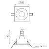 Encastré Velt 1x8W Blanc ACB P36781B