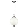 Suspension Parkman ?30,5cm 1x60W Nickel Poli FEISS feparkmanplpn