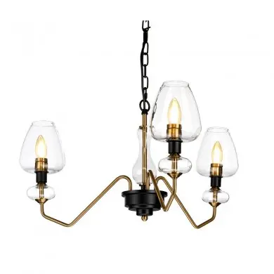 Suspension Armand 3x40W Noir Laiton ELSTEAD LIGHTING DL ARMAND3 AB