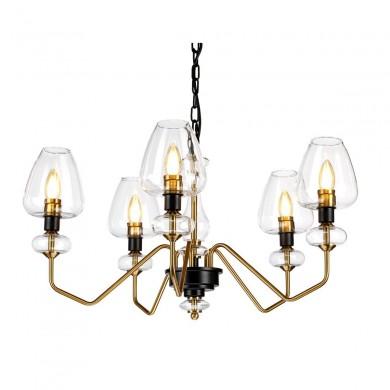 Lustre Armand 5x40W Noir Laiton ELSTEAD LIGHTING DL ARMAND5 AB