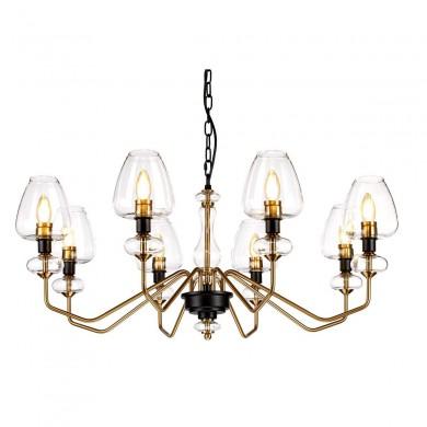 Lustre Doré Armand 8x40W Noir Laiton ELSTEAD LIGHTING DL ARMAND8 AB