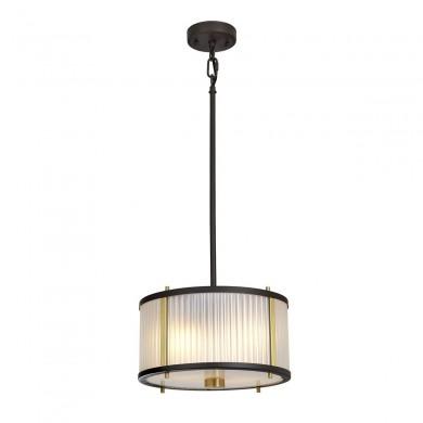 Suspension Corona 2x60W Bronze Laiton Vieilli ELSTEAD LIGHTING DL CORONA 2P BAB