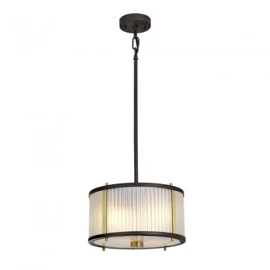 Suspension Corona 2x60W Bronze Laiton Vieilli ELSTEAD LIGHTING DL CORONA 2P BAB