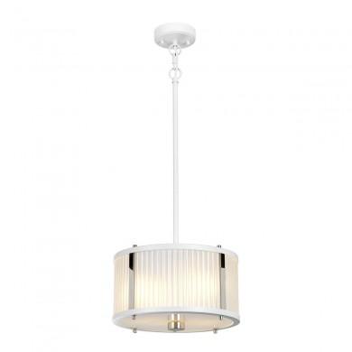 Suspension Corona 2x60W Blanc Nickel Poli ELSTEAD LIGHTING DL CORONA 2P WPN