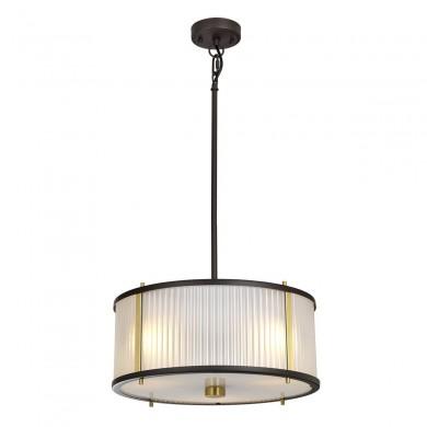 Suspension Corona 3x60W Bronze Laiton Vieilli ELSTEAD LIGHTING DL CORONA 3P BAB