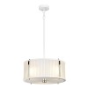 Suspension Corona 3x60W Blanc Nickel Poli ELSTEAD LIGHTING DL CORONA 3P WPN