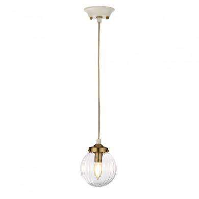 Suspension Boule Cosmos 1x8W Crème Laiton ELSTEAD LIGHTING DL COSMOS 1P