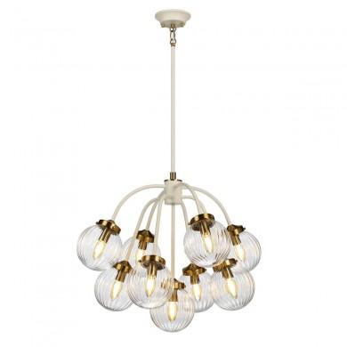 Suspension Boule Cosmos 9x8W Crème Laiton ELSTEAD LIGHTING DL COSMOS9