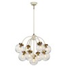 Suspension Boule Cosmos 9x8W Crème Laiton ELSTEAD LIGHTING DL COSMOS9