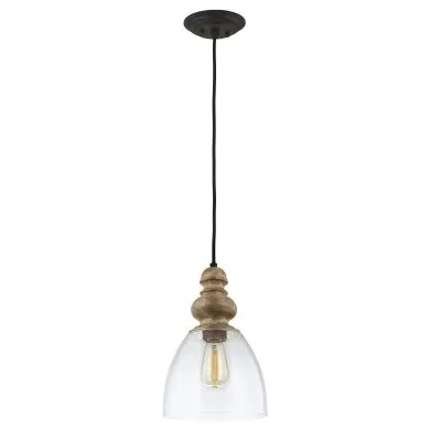 Suspension Matrimonio 1x60W Bois Flotté Zinc H349mm ELSTEAD LIGHTING DL MATRIMONIO 1P