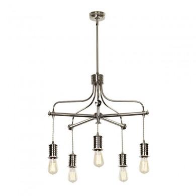 Suspension Douille 5x60W Nickel Poli ELSTEAD LIGHTING DOUILLE5 PN