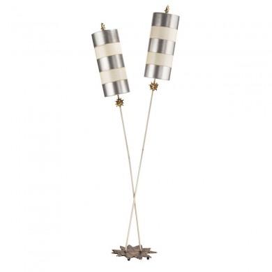 Lampadaire Nettle 2x60W Beige Argent ELSTEAD LIGHTING FB NETTLELUX S FL