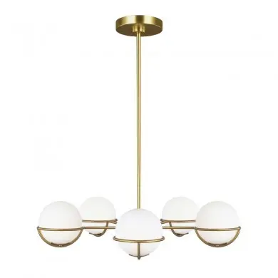 Suspension Boule Apollo 5x3W LED Laiton Bruni ELSTEAD LIGHTING FE APOLLO5 BB