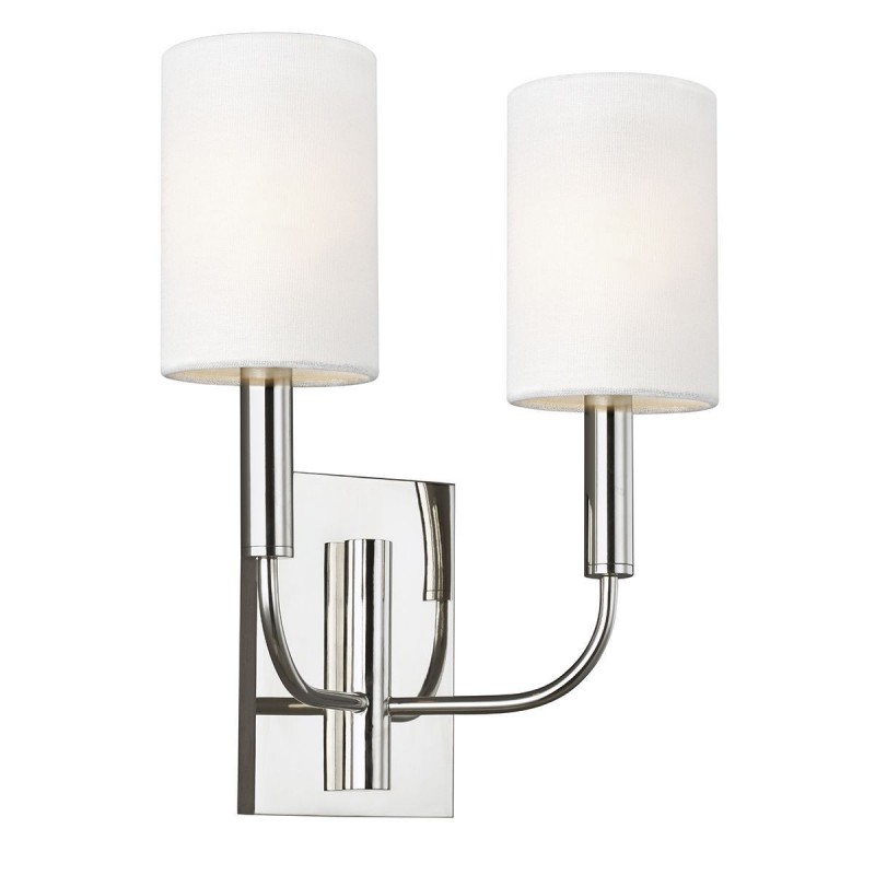 Applique Murale Brianna 2x60W Nickel Poli ELSTEAD LIGHTING FE BRIANNA2 PN